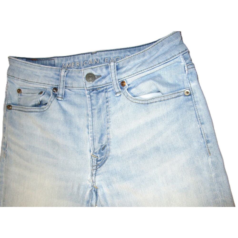 American Eagle Men's Next Level Flex Jeans Light Wash Stretch Denim 29x29 inches - Picture 3 of 6